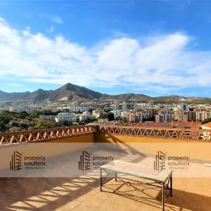 Atico Deluxe - Gran Terraza Con Vistas Panoramicas - Piscina - Parking Gratis Benalmadena